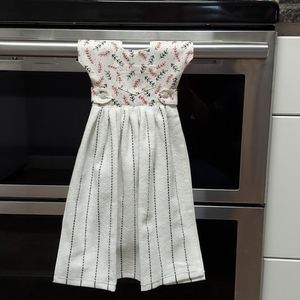 Red and Black print Hanging Towel Dress